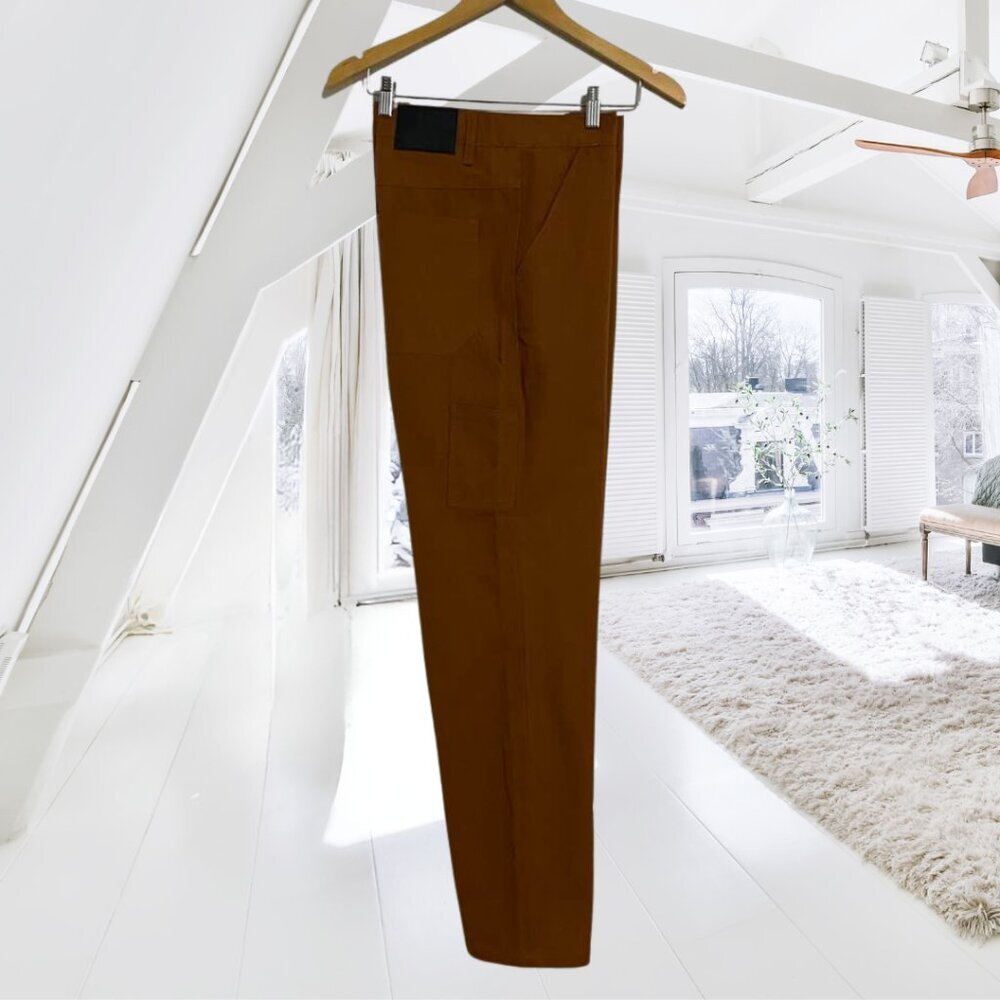 Empyre Vault Carpenter Pants Jeans Rust Brown Size 32 | Utility Workwear Style - Picture 5 of 15